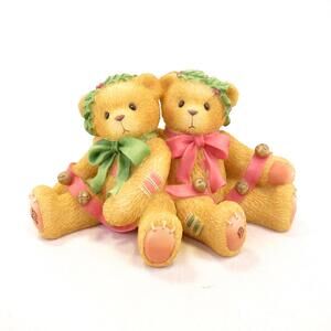 Cherished Teddies Bonnie And Harold Ring In The Holidays 466301 Vintage 1998
